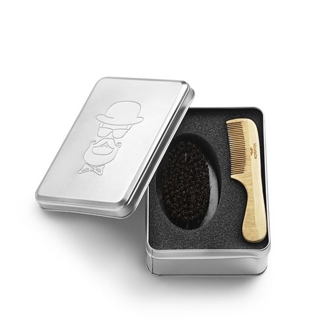 Hovedbilde Barbersett skjeggkam og skjeggbørste